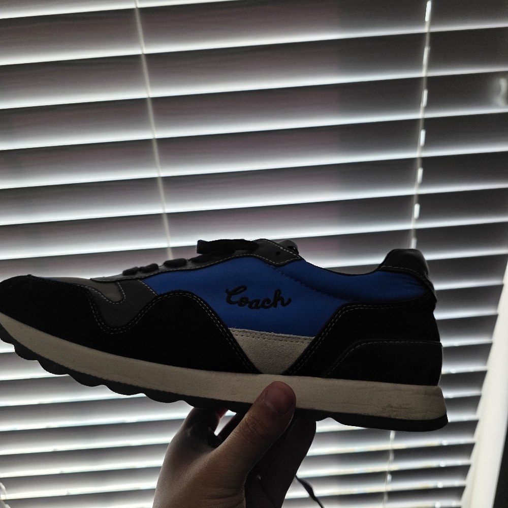 Coach Men's Black and Blue Sneakers - Picture 4 of 4